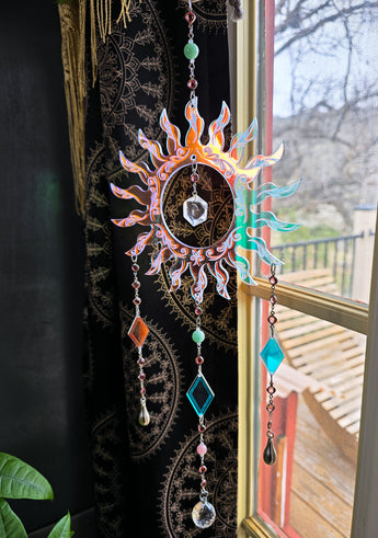 Iridescent Sun Rays Suncatcher