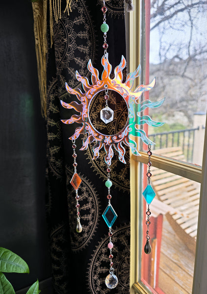 Iridescent Sun Rays Suncatcher