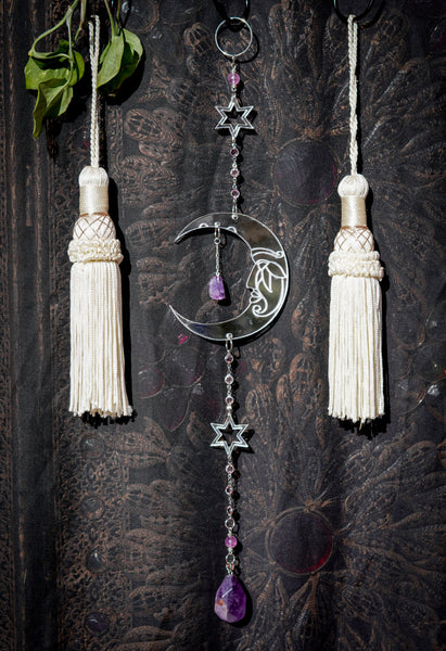 Silver Magic Moon Mirrored Suncatcher