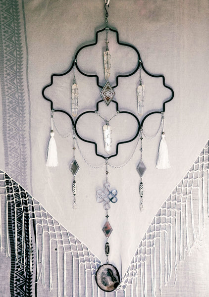 Tetrahedron Sacred Shrine Crystal Wall Hanging