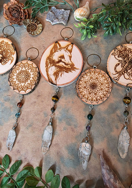 Engraved Wood Round Wall Hangings
