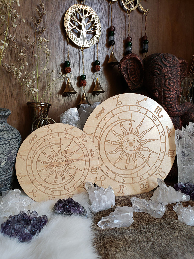 Universal Astrology Wheel Crystal Grid