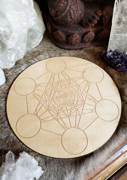 All Seeing Metatrons Cube Crystal Grid