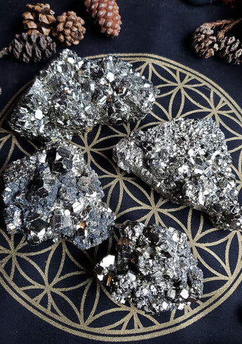 Pyrite Crystal Chunk